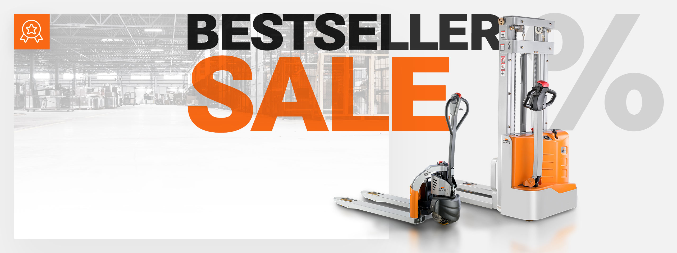 Profitez de - 10 % sur nos gerbeurs<br>ECV pour atteindre des sommets